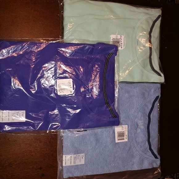 NWT 3 pc Large Women's Croft & Barrow Essential Crewneck Tee 100% Cotton - Picture 8 of 8